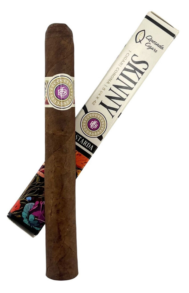LOFB Skinny Bastarda Corona cigar with branded tube packaging